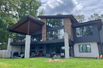 Modern home, lakeside